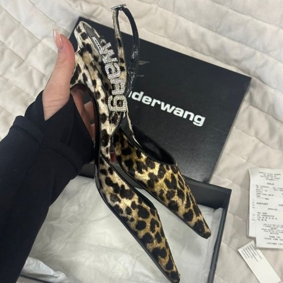 NEW Alexander Wang Leopard Kitten Heel - Picture 2 of 3